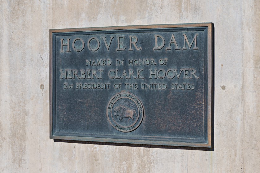 Hoover Dam Foto#2 Gedenktafel