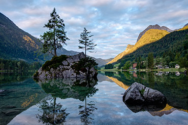 Sonnenaufgang am Hintersee - www.matthias-foto.de