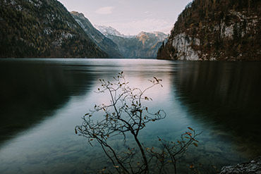 Langzeitbelichtung vom Königssee im Herbst - www.matthias-foto.de