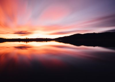 Sonnenaufgang am Seehamer See (Langzeitbelichtung) - www.matthias-foto.de